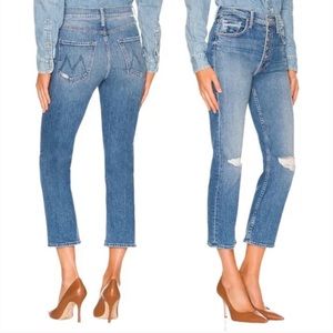MOTHER Pixie Tomcat Jeans in Not Cut and Pasted